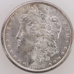 Morgan Dollar: 1898 MS 63+ [196892]