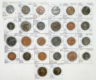 Nova Scotia Half Penny Token Group (26) [196472]