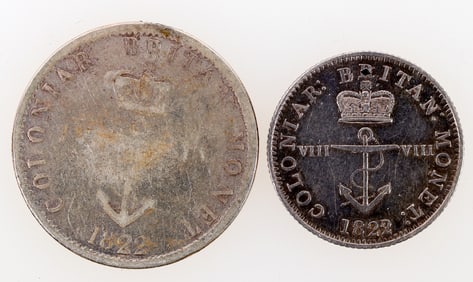 Anchor Money: 1/8 & 1/4 Dollar (2) [196202]