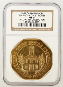 Slug Facsimile: Mariposa Court House 1954 [196114]