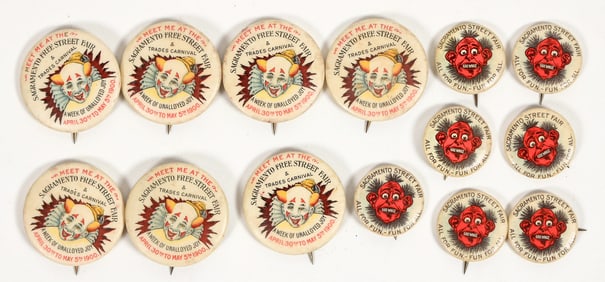 Early State Fair Pinbacks (14) [196438]