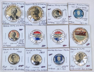California Political Pinback Collection (12) [194950]