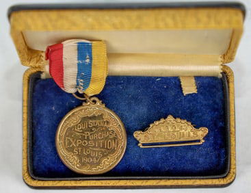 Louisiana Purchase Exposition Pin Badge 1904 [196098]