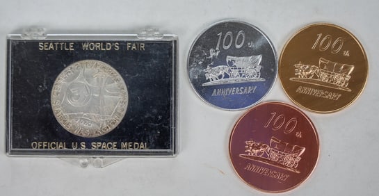 Seattle & Spokane World's Fair Medals (4) [196026]