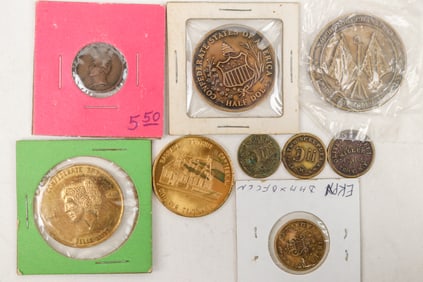 Civil War Tokens and Commemorative Coins (9) [195757]