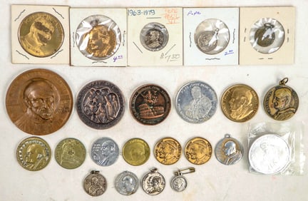 Catholic Popes Medals & Tokens (21) [195632]