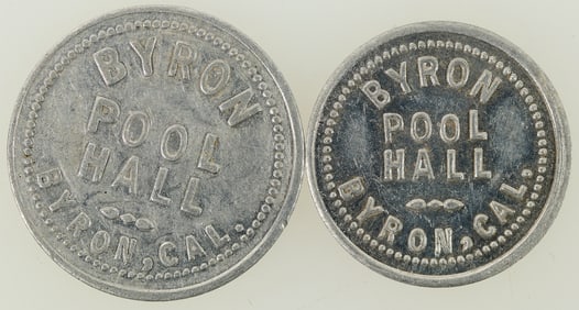 Byron Pool Hall Tokens (2) [194935]