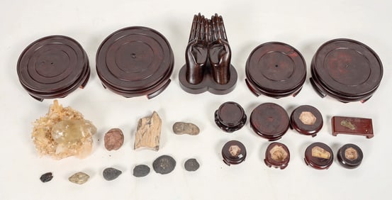 Citrine Quartz Crystal, Fossils and Grab Bag Items [196355]