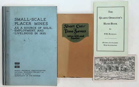 Mining Booklets, 4, incl. Rock Drills & Placer Mines [195688]