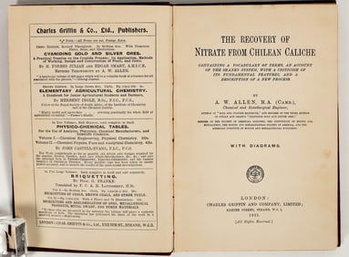Recovery of Nitrate from Chilean Caliche by Allen [196332]