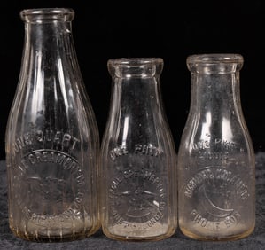 Richmond Milk Bottles, 3 Different [194989]