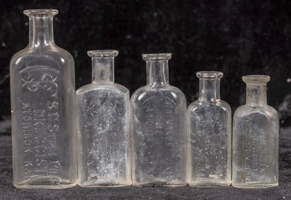 Kansas Drug Store Bottles, 5 [195546]