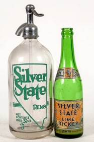 Silver State Seltzer & Soda Bottle Pair [195398]