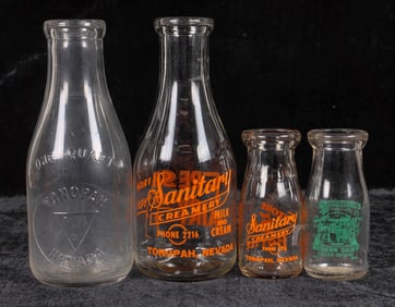 Tonopah and Fallon Milk Bottles, 4 [195385]