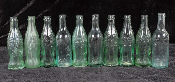 Reno & Las Vegas Coke and Soda Bottles, 10 [195394]