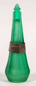 Car Vase, Frosted Green with Bracket [195838]