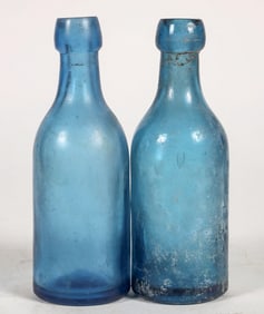Cobalt Soda Bottle Pair [195387]