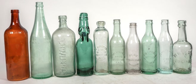 Soda Bottles, Non Embossed, 10 [195557]