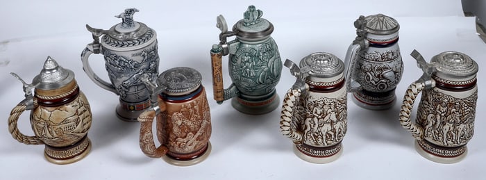 Avon Decorative Steins with Lids, 7 [196580]