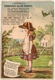 Warren's Glass Works, Rare Trade Card [195054]