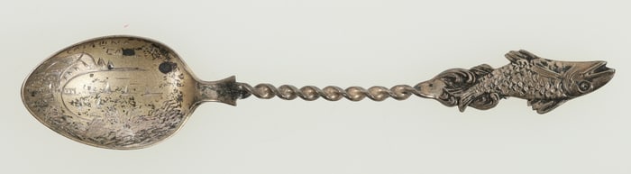 Catalina Island Souvenir Sterling Spoon, Early & Rare [196334]