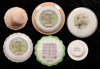 Contra Costa Advertising Plates, 5, Plus Bowl [195854]