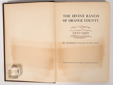Rare Orange County History Book, 1952 [194133]