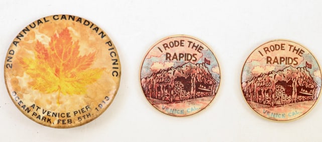 Venice Vintage Pinbacks (3) [195158]