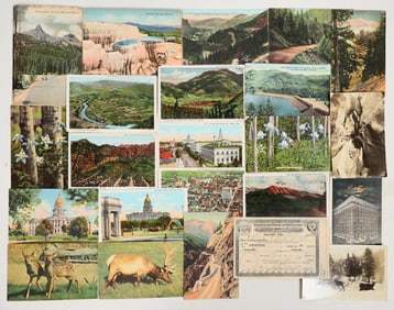 Colorado & Yellowstone Postcard/Ephemera Group [195060]