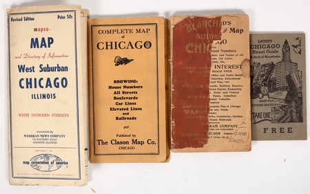 Chicago Pocket Maps, 4 [193442]