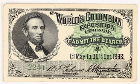 World's Columbian Exposition Ticket 1893 [194570]