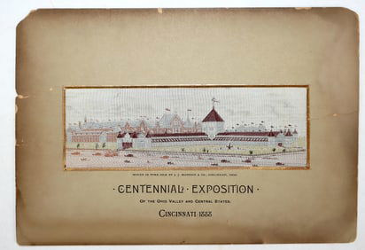 Centennial Exposition Silk Souvenir, Cincinnati, 1888 [195449]