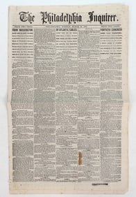 Philadelphia Enquirer March 12, 1867 Issue with Nevada News [195502]