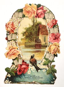 Vintage Utah Calendar Die-cut, c. 1890s-1920s [195051]