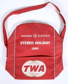 TWA Stereo Holiday 1969 Shoulder Tote [196583]