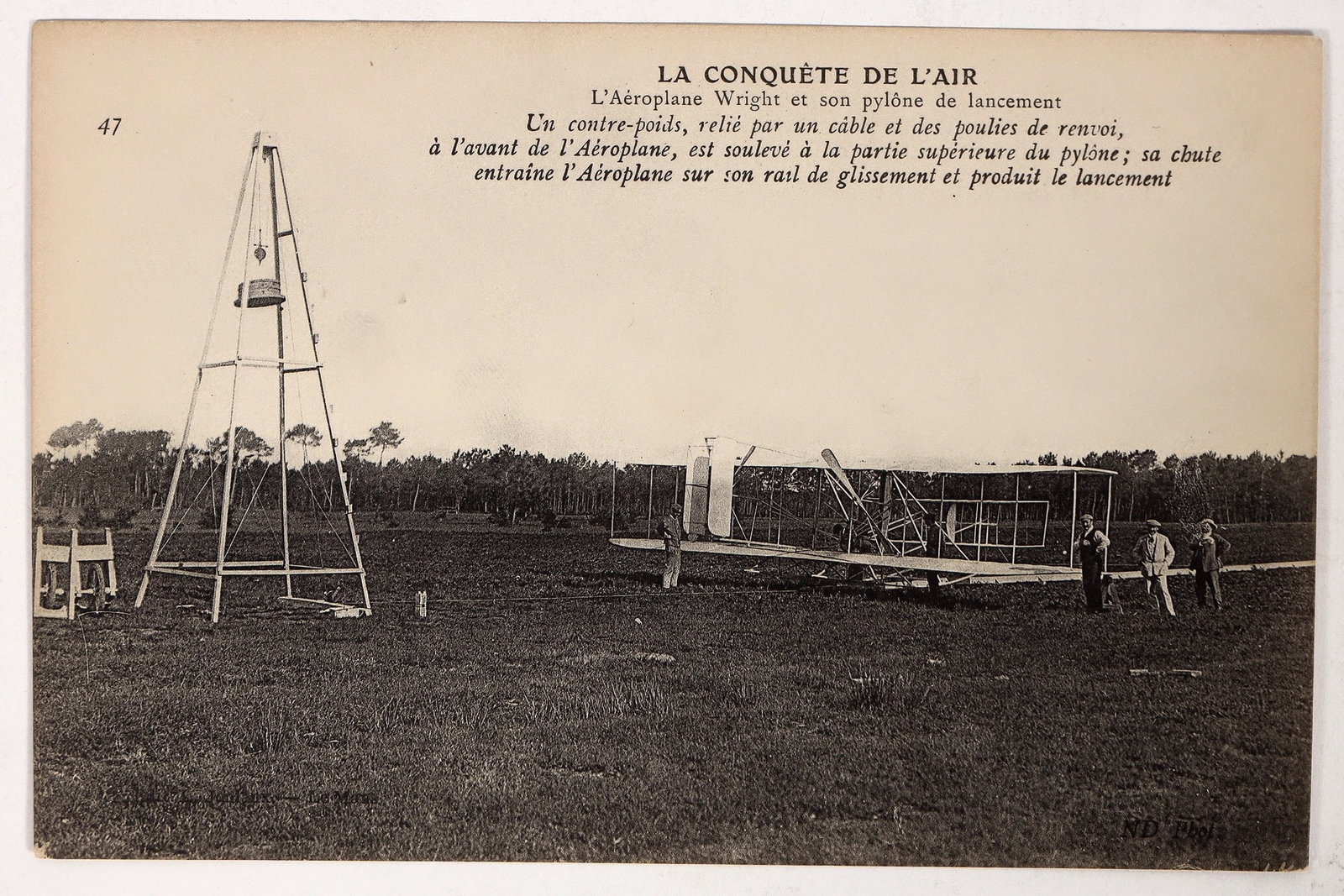 Wright Bros. French Postcard [194819]: Wright Bros. French postcard. Fine.^Date: Country (if not USA):State: City: Provenance: PLEASE NOTE: We assume lots have been viewed in person and/or condition questions have been asked before bids ar