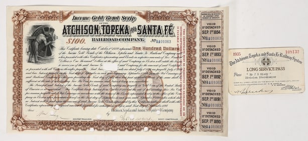 AT & SF RR Co Ephemera 1890-1935 [195012]