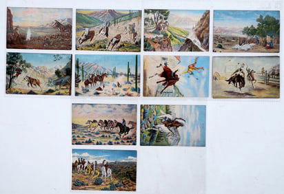 Dude Larson Painting Post Cards [194857]