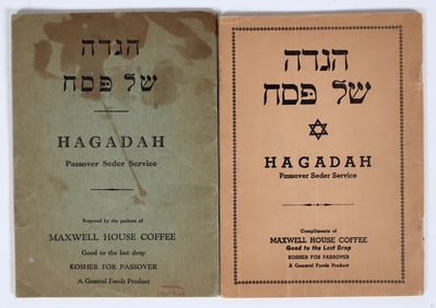Hagadahs by Maxwell House, Vintage Pair [196575]