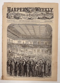 Nevada Casting the Deciding Anti-Slavery Vote, 1865, Plus Pirate Newspaper [194413]