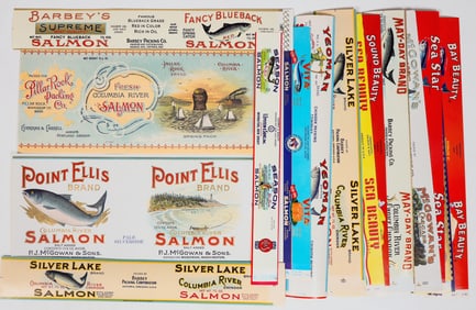Salmon Can Label Collection [196359]