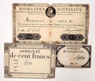 Satirical Assignat Notes Circa 1790s (3) [193399]