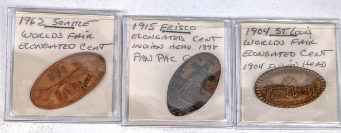 World's Fair Elongated Cents (3) [194948]