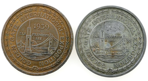 Golden Gate International Exposition Medals 1939 (2) [196100]