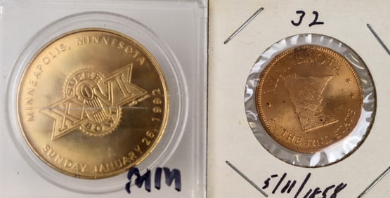 Minnesota Commemorative Tokens (2) [195763]