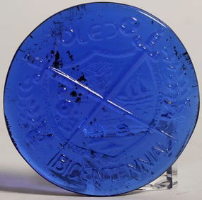 Rare Glass Medal from Toledo Bicentennial [195950]