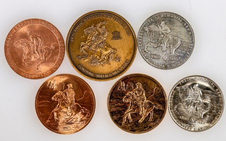 Oregon Trail Pony Express Medal Collection (6) [195824]