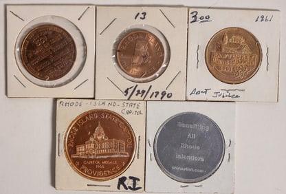 Rhode Island Medals & Tokens (5) [195956]