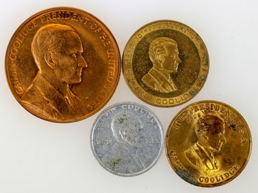 Pres. Calvin Coolidge Medals, Set of 4 [195979]