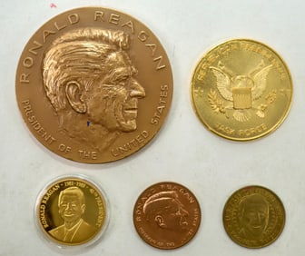 Pres. Ronald Reagan Medals, Set of 5 [196011]